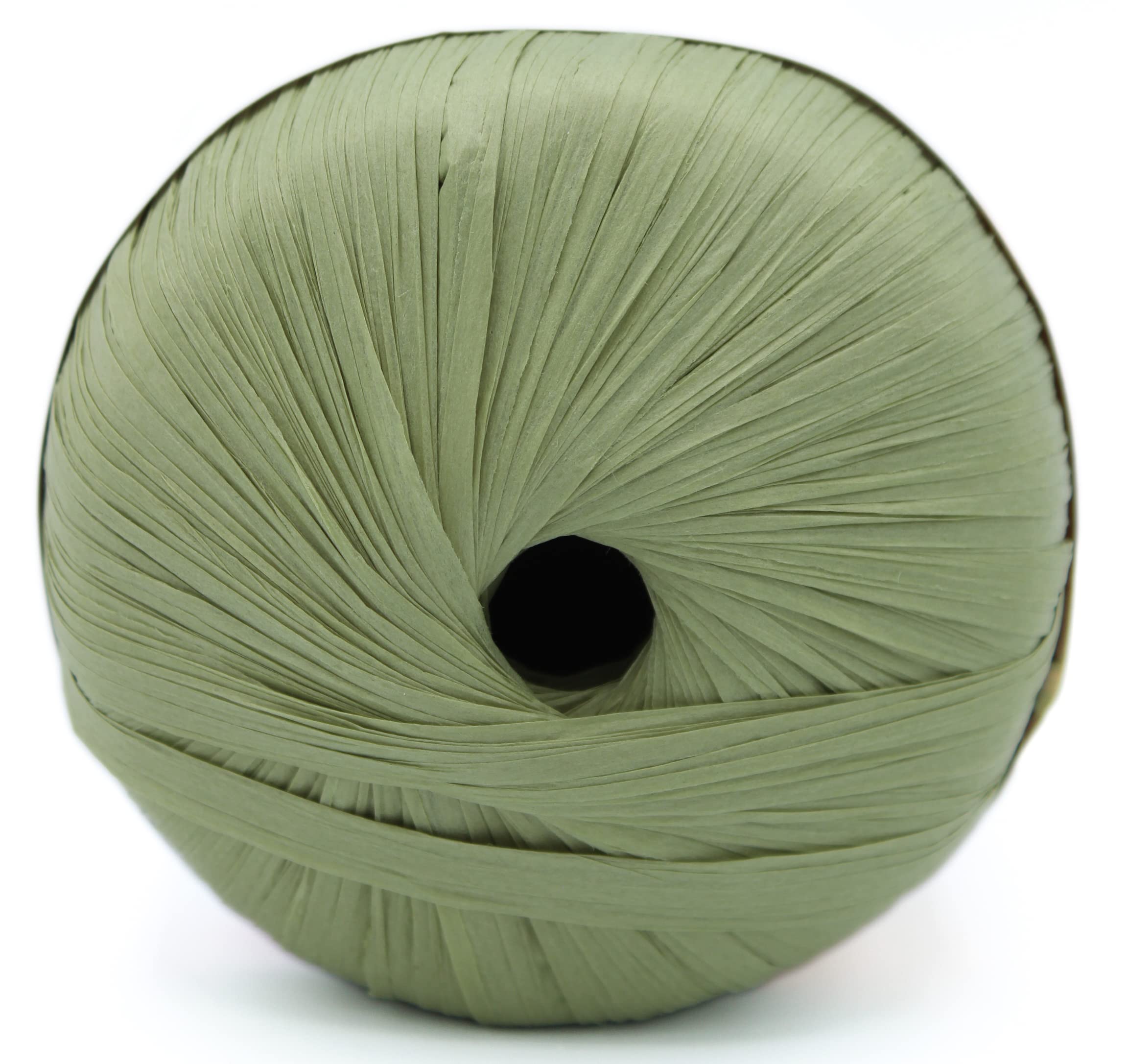 Gomitolo Rafia Lane Mondial 50g - Filato 100% Viscosa Naturale Per Uncinetto, Colore Beige Scuro - Foto 2