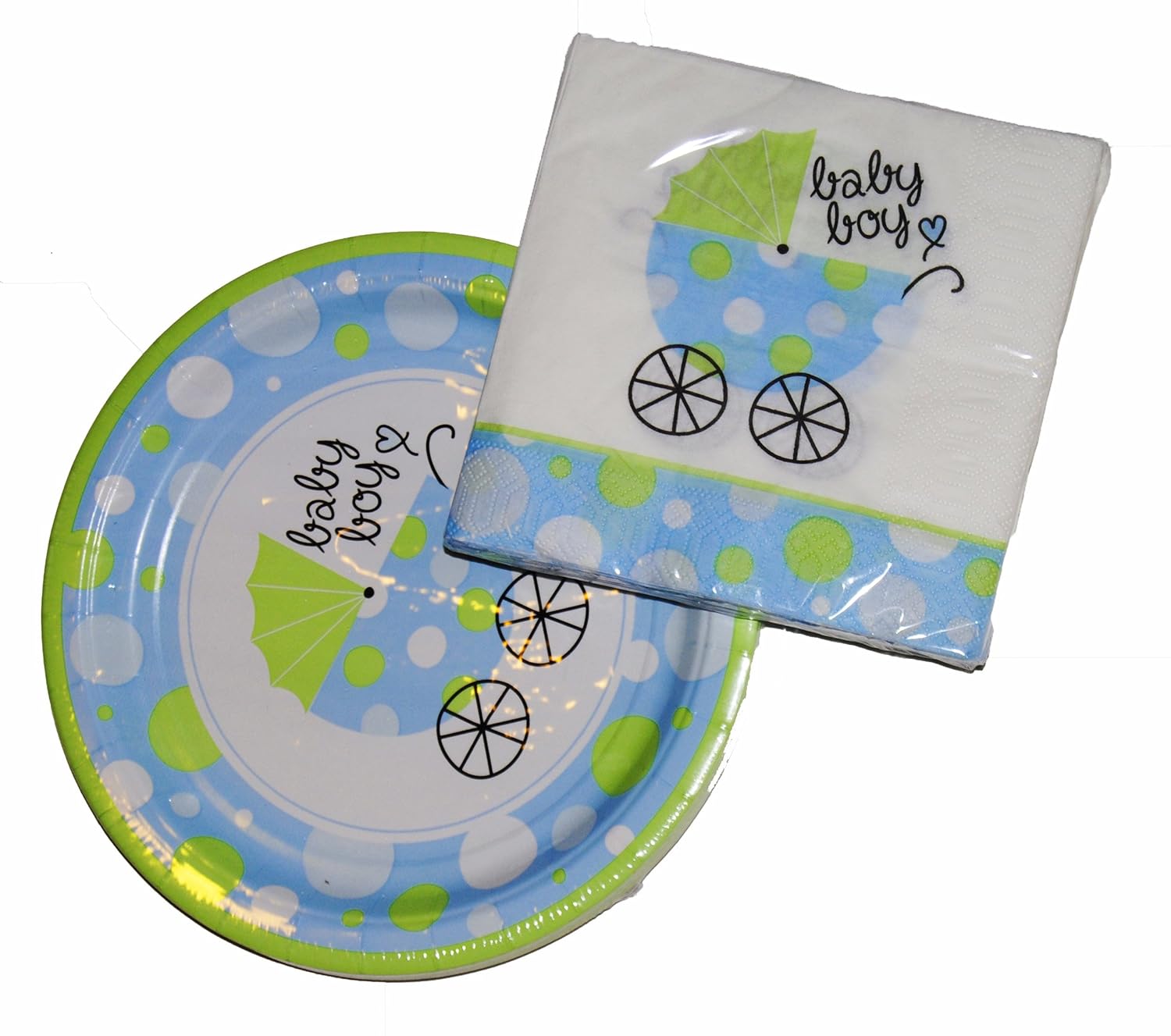 Boy Baby Shower (Plates and Napkins) Amazon.in Home & Kitchen