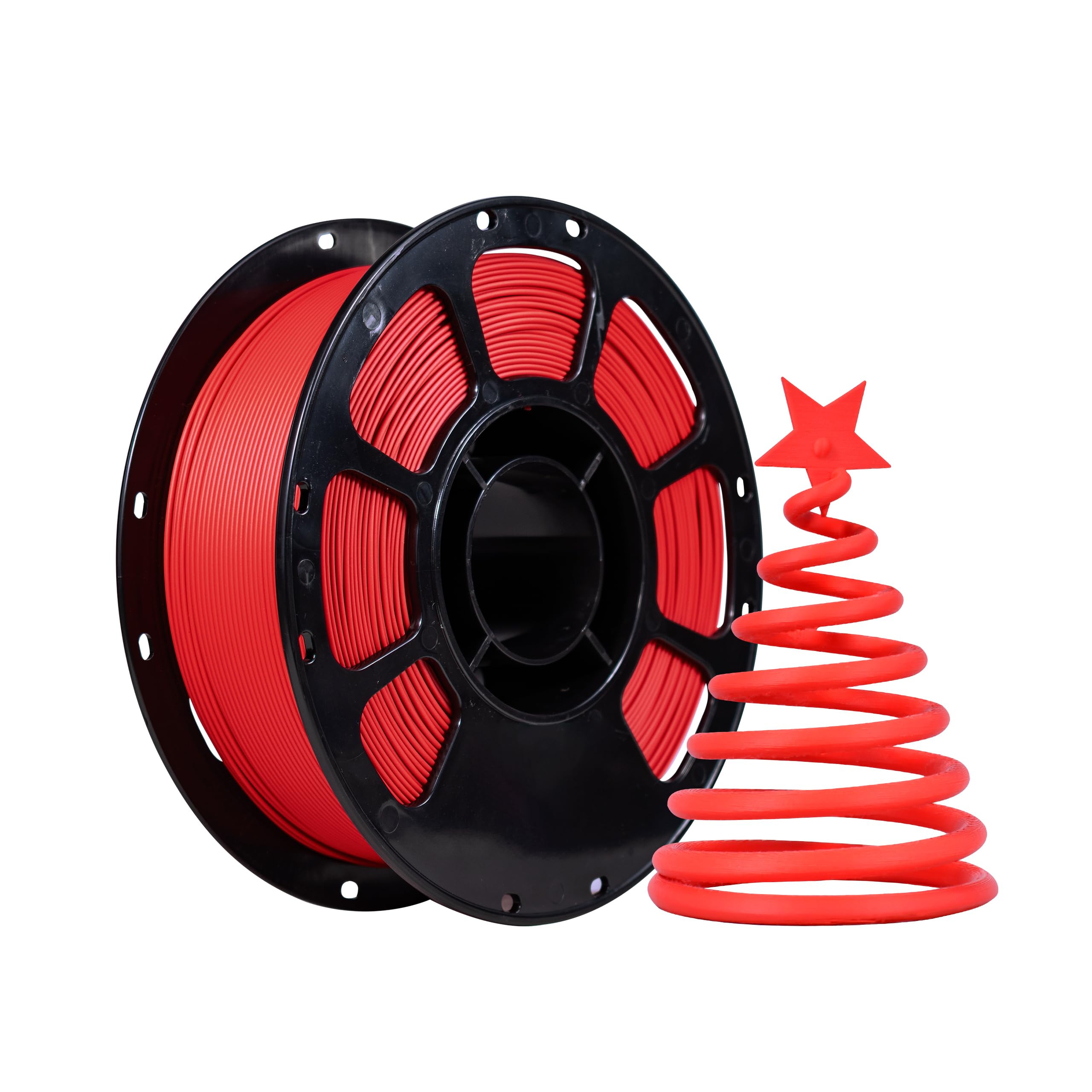 iBOSS Matte PLA+ 3D Printer Filament 1.75mm, Matt Surface &amp; Low Warping Filament 1kg Spool (2.2 lbs), Accuracy +/- 0.02 mm, 3D Printing Filament Fit Most FDM Printers (Matte Red)