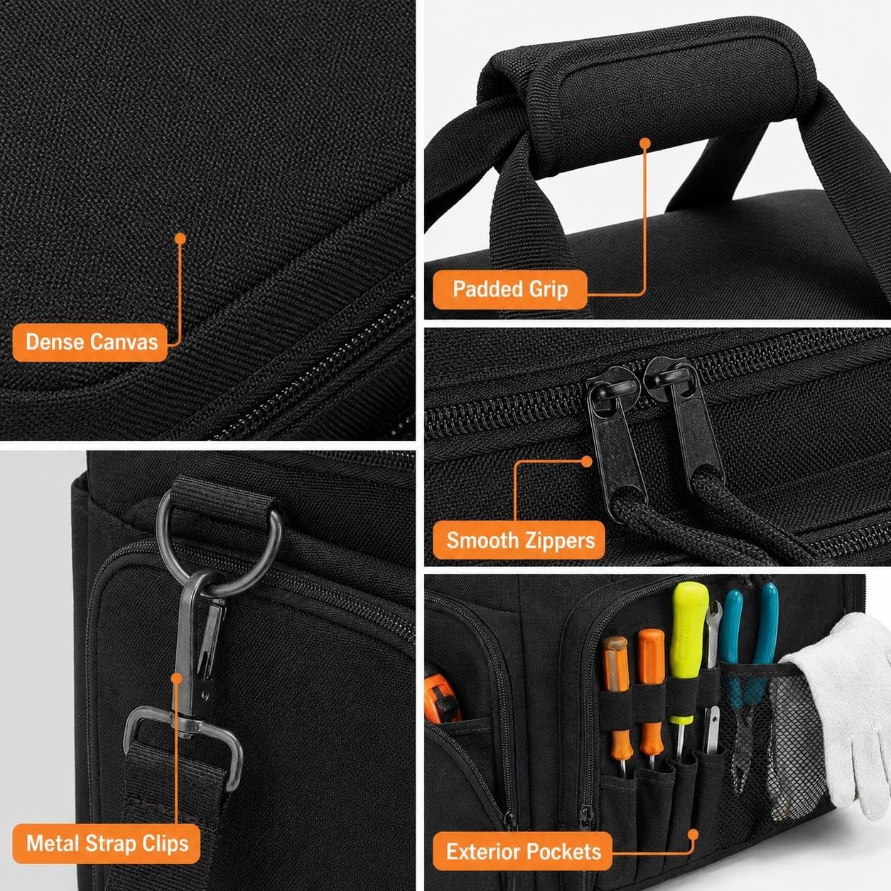 Bolsa Organizadora de Herramientas de Lona de 14 Pulgadas