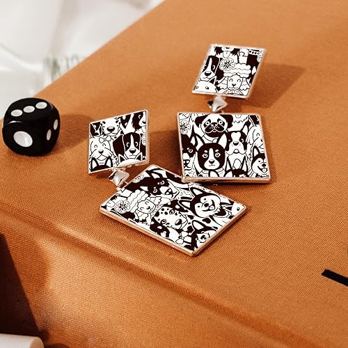 Vista 13 de OLYCRAFT Plantilla de pantalla de seda con patrón de leopardo de 4 x 5 pulgadas para arcilla polimérica, fabricación de joyas