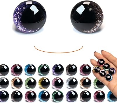 128 pcs 18mm 3D Glitter Eyes