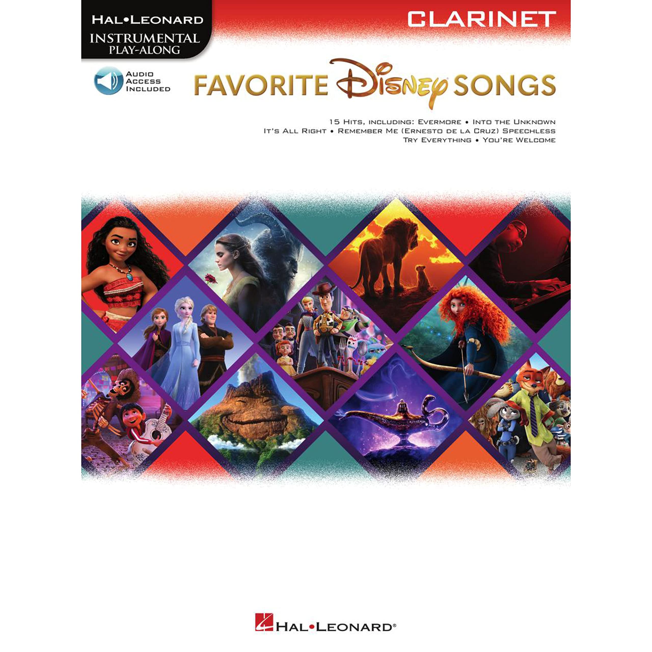 Favorite Disney Songs. Instrumental Play-along for Clarinet. Book and Audio-Online: Instrumental Play-Along - Clarinet