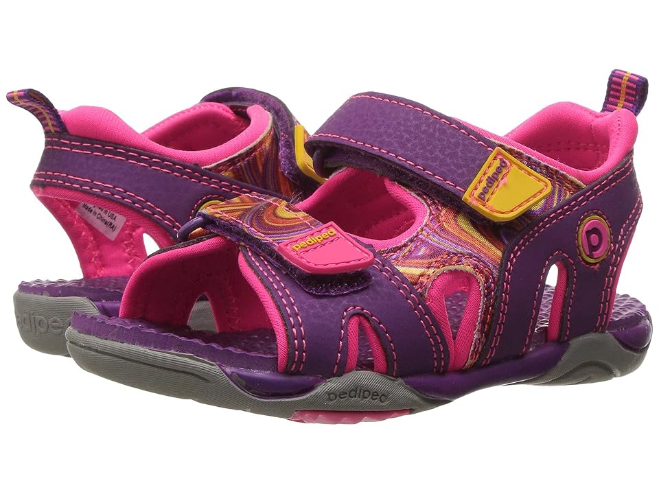 

pediped Navigator Flex (Toddler/Little Kid) (Purple Swirl) Girls Shoes