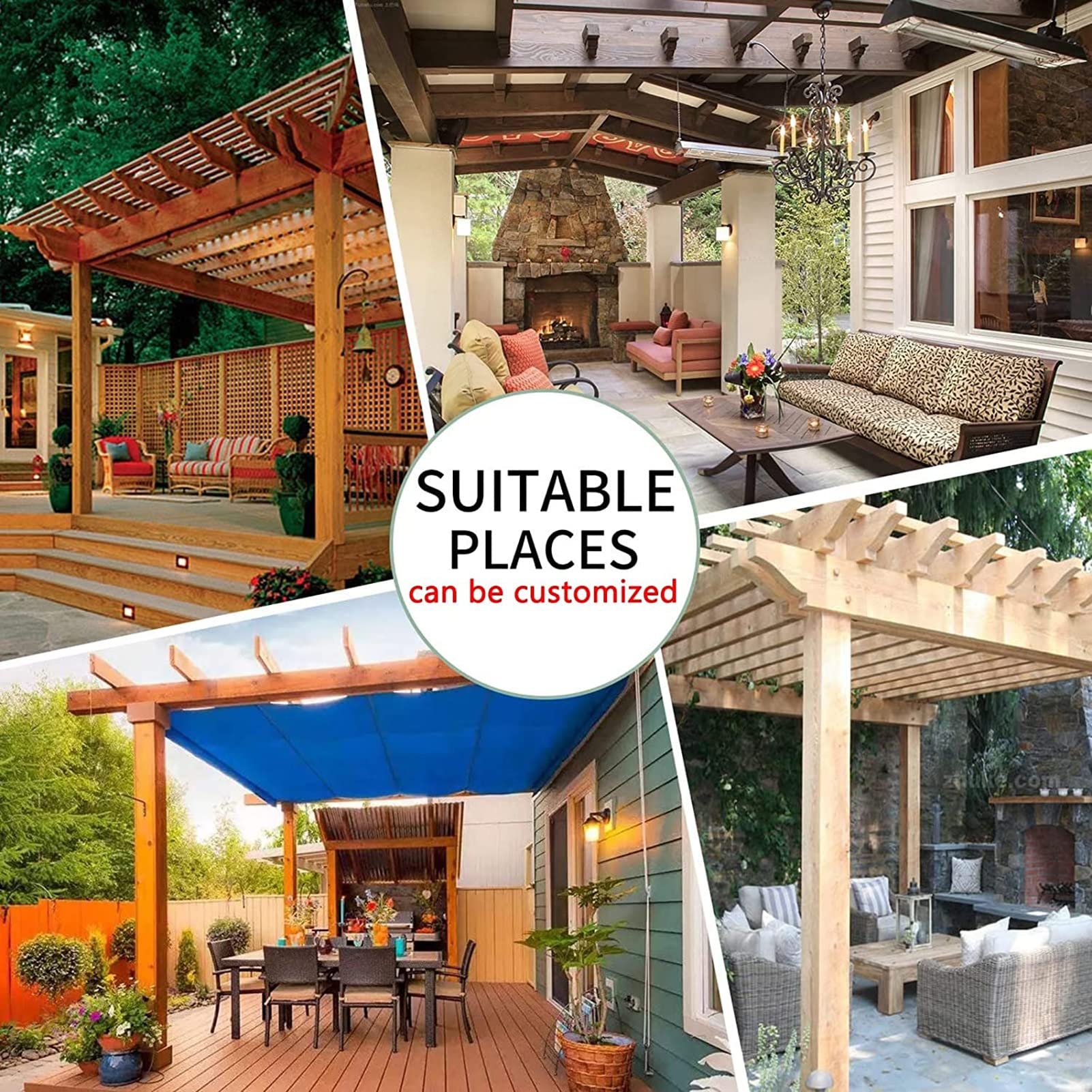 Transparenter Schneeschutz für Pavillon, Veranda, Terrasse, anpassbar, PVC-Kunststoff-Trennwand, Trampolin mit Ösen (Farbe: Transparent, Größe: 1 x 3 m / 3.3x9.9ft)