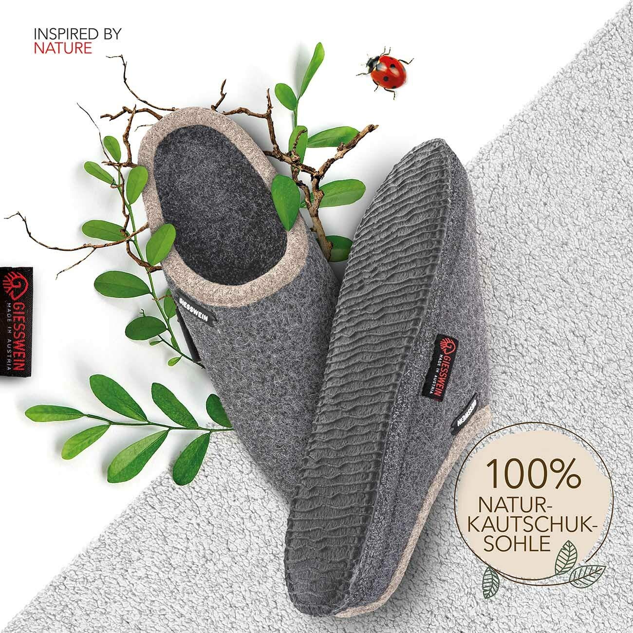 Giesswein Zapatillas Dannheim - Cálidas pantuflas de fieltro para mujeres & hombres