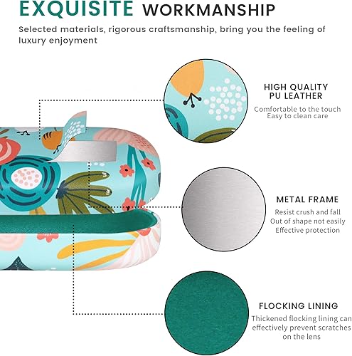 Miniatura 4 de molshine Estuche rígido para gafas de sol, estuche clásico para gafas grandes para mujeres y hombres,Gafas de sol