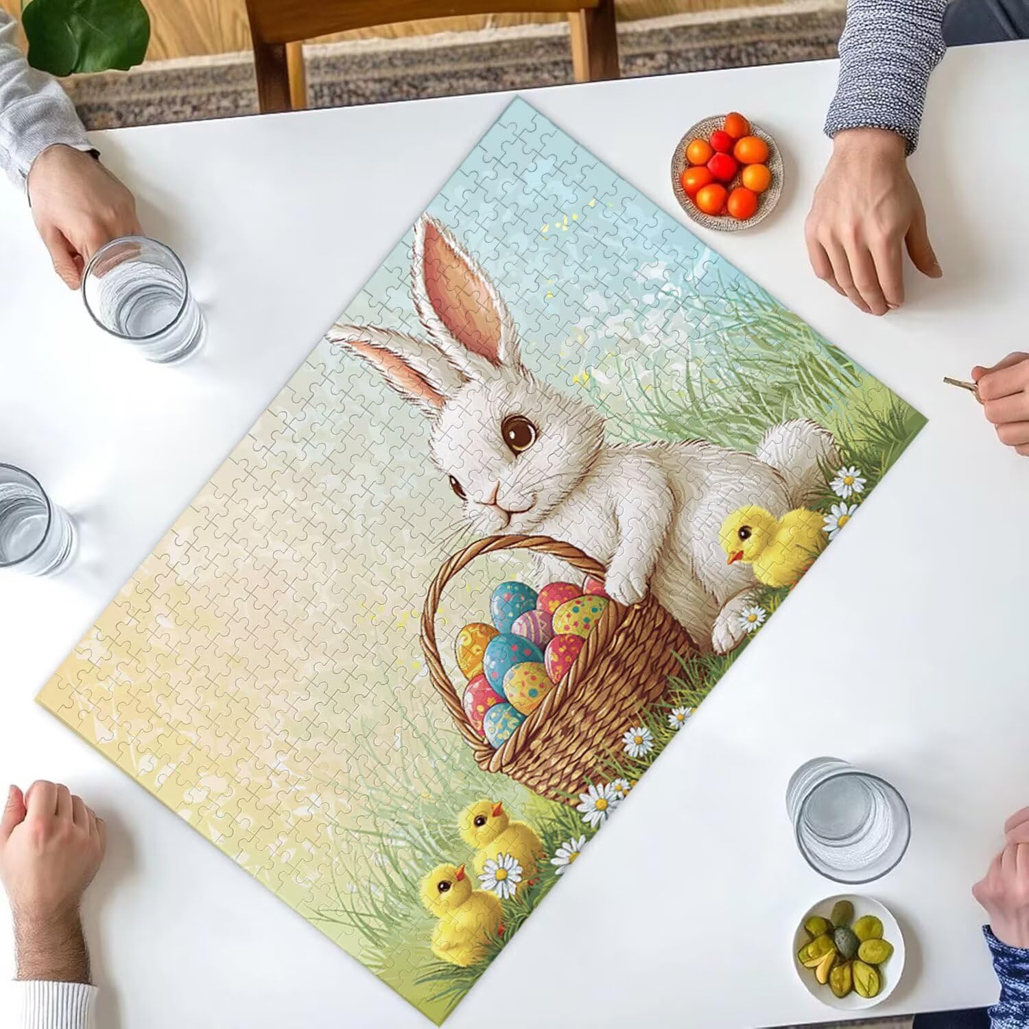 1000 sztuk puzzli, jaja królicze 1000 sztuk puzzli dla dorosłych, prezent rocznicowy, prezent świąteczny, dekoracja domu, zapobieganie degeneracji mózgu u osób starszych v-820