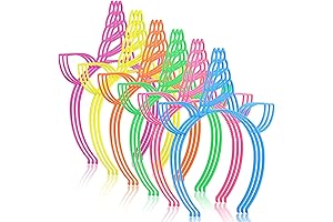 18Pcs Unicorn Headband, Blue Unicorn Birthday Party Favors
