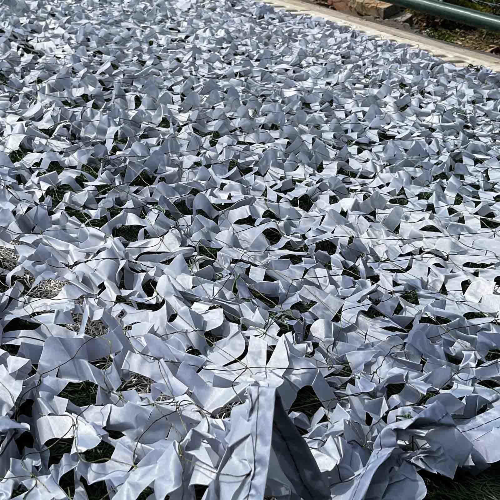 Tarnnetz grau,verstärkte Tarnung Net,Sonnenschutznetze Außenbereich,Garten schattennetze,Oxford-Gewebe,Auto-/Tarnabdeckung,Jagdkostüm, leichtes Camouflage Net,Grey-4x6m(13 * 19.7ft)