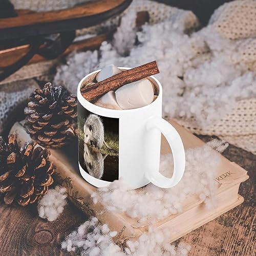 Miniatura 6 de 3dRose Virginia Opossum Wildlife, Hill Country, Texas-NA02 RNU0298-Rolf Nussbaumer - Taza de cerámica, 15 onzas, color blanco