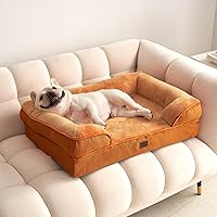 Vista 77 de EHEYCIGA - Cama ortopédica para perro grande, impermeable, de espuma viscoelástica y espuma tipo caja de huevos, bordes elevados, antideslizante