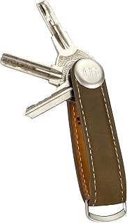 Premium Leather Men Key Holder Smart Key Organizer Key Case Holder Keychain Ring Bins Key Bag Holder Keychain Accessories leather