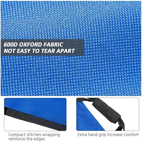 Miniatura 3 de Yaheetech Silla plegable portátil de 6 asientos con respaldo para actividades al aire libre, deporte, camping, playa, ahorro de espacio, ligera y