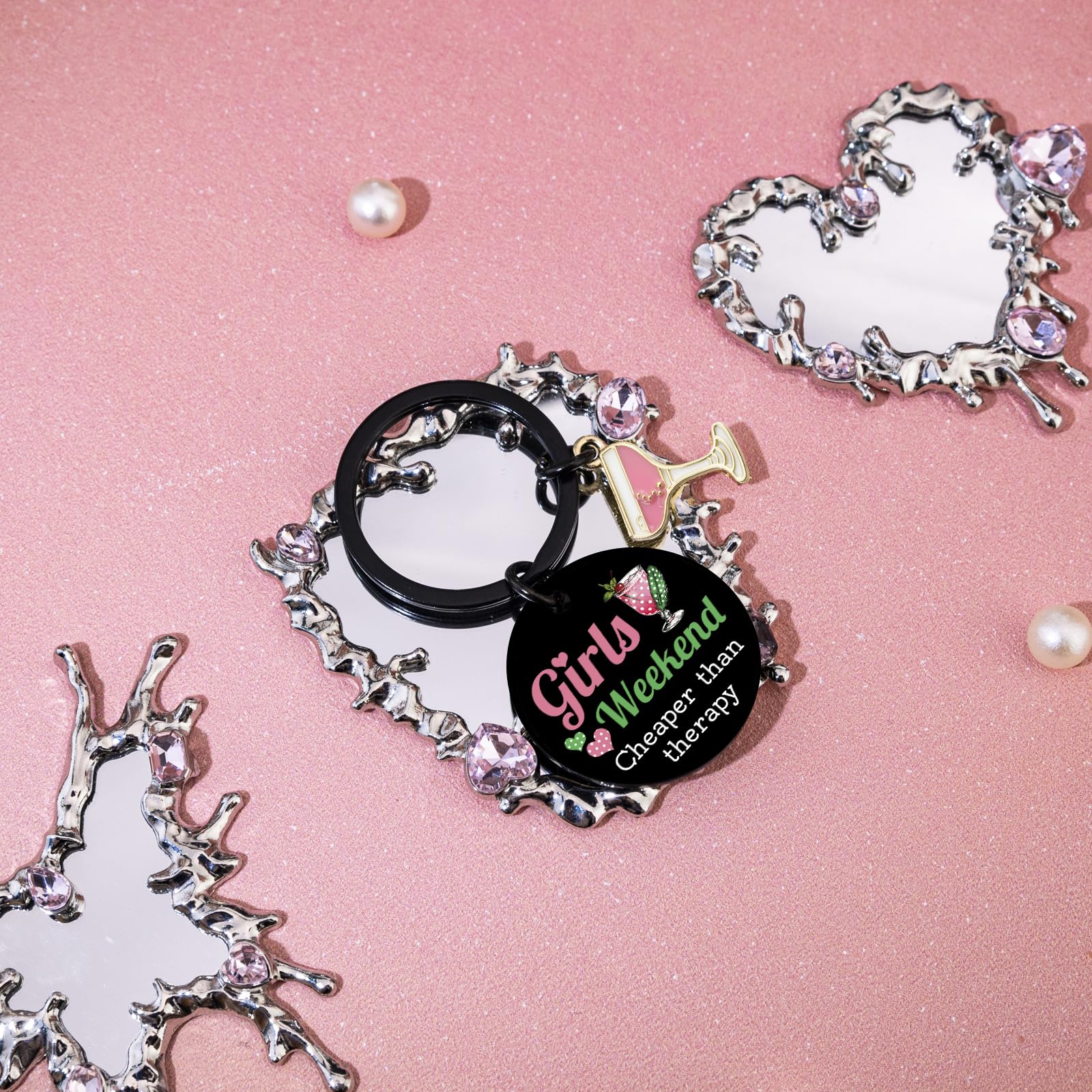 Girls Weekend Gifts for Women Girls Tirp Gifts Favors Friendship Gift for Women Graduation Birthday Christmas Bestie Friends Keychain for Teen Girl