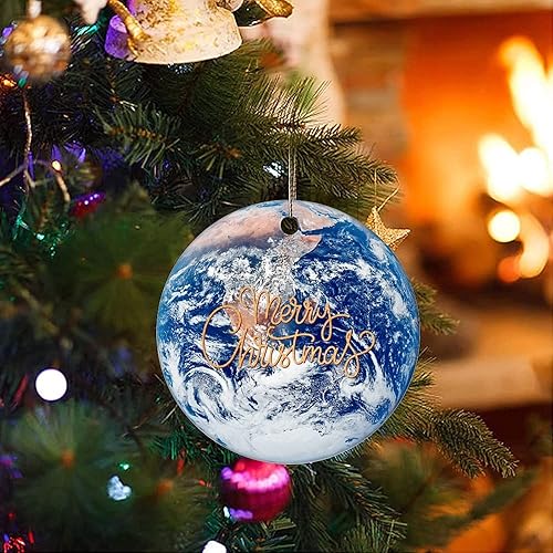 Miniatura 3 de Christmas Keepsake Ornaments Universe and Planets Ceramic Ornament Gifts Ornaments Astronomy Fans Christmas Tree Hanging Ornaments Souvenir Holiday