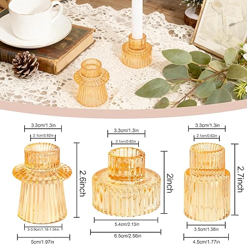 Miniatura 2 de WELLIFE Portavelas dorado 6 piezas