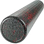 High Density Muscle Foam Rollers by Day 1 Fitness - Sports Massage Rollers for Stretching, Physical Therapy, Deep Tissue, Myofascial Release - Ideal for Exercise and Pain Relief - Speckled Red, 36