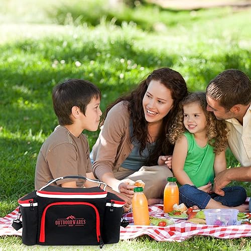 Miniatura 6 de Bolsa térmica aislada por Outdoorwares de gran capacidad duradera, para mantener los alimentos y bebidas a la temperatura adecuada, buena para