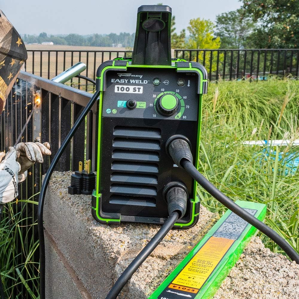 Compact and Portable Forney Welder in Use