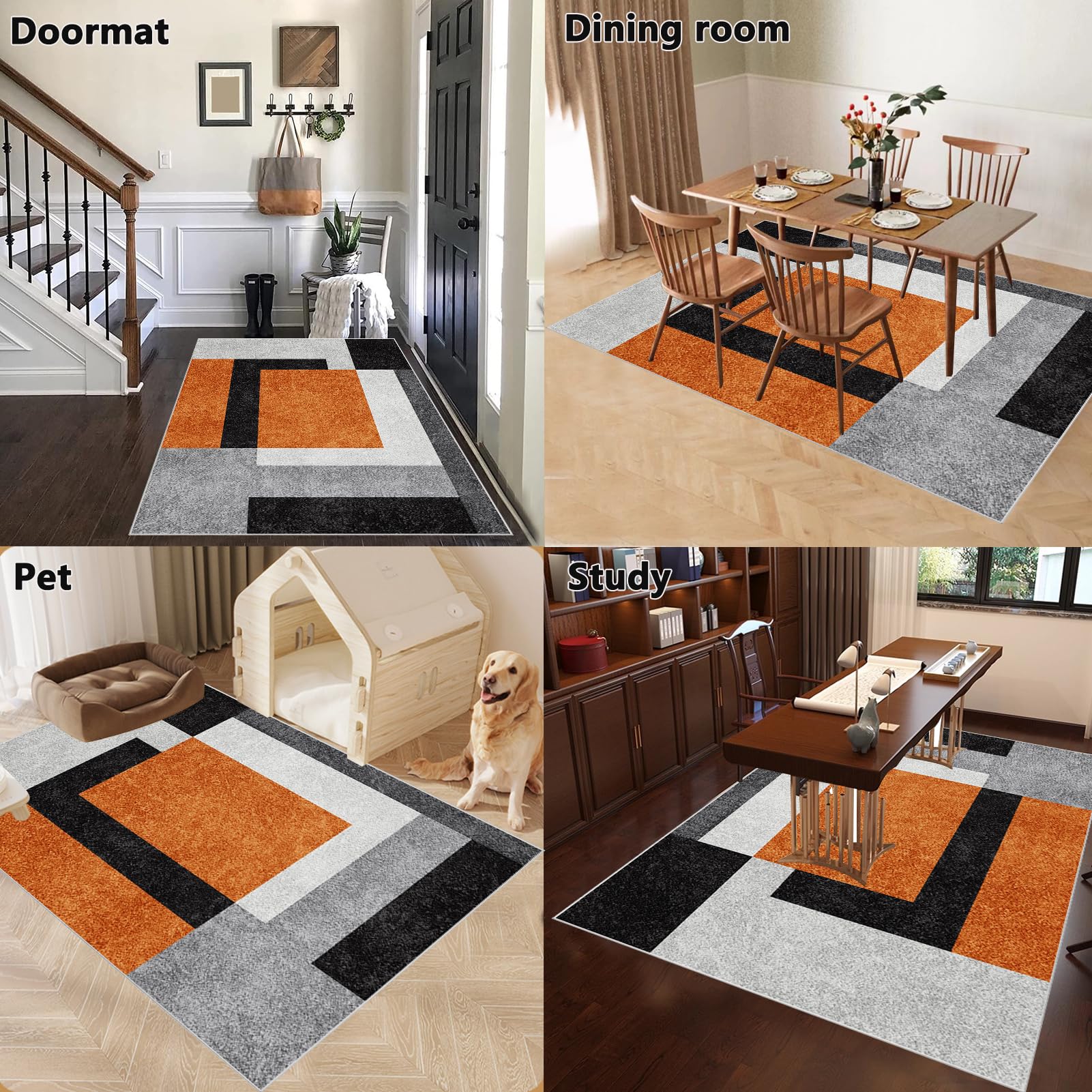 Tappetino Protettivo per Pavimenti Duri, Tappeto Salvapavimento Antiscivolo in Multiuso, Tappeto Sedia Gaming, Tappetino di Protezione in legno/piastrelle per ufficio e casa 120 x 140 cm
