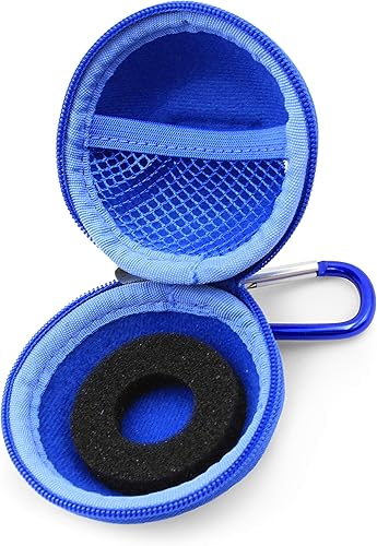 Miniatura 9 de CASEMATIX Funda de viaje de juguete con clip azul compatible con Tamagotchi On Virtual Interactive Pet Game, Giga Pets AR y más mascotas digitales,
