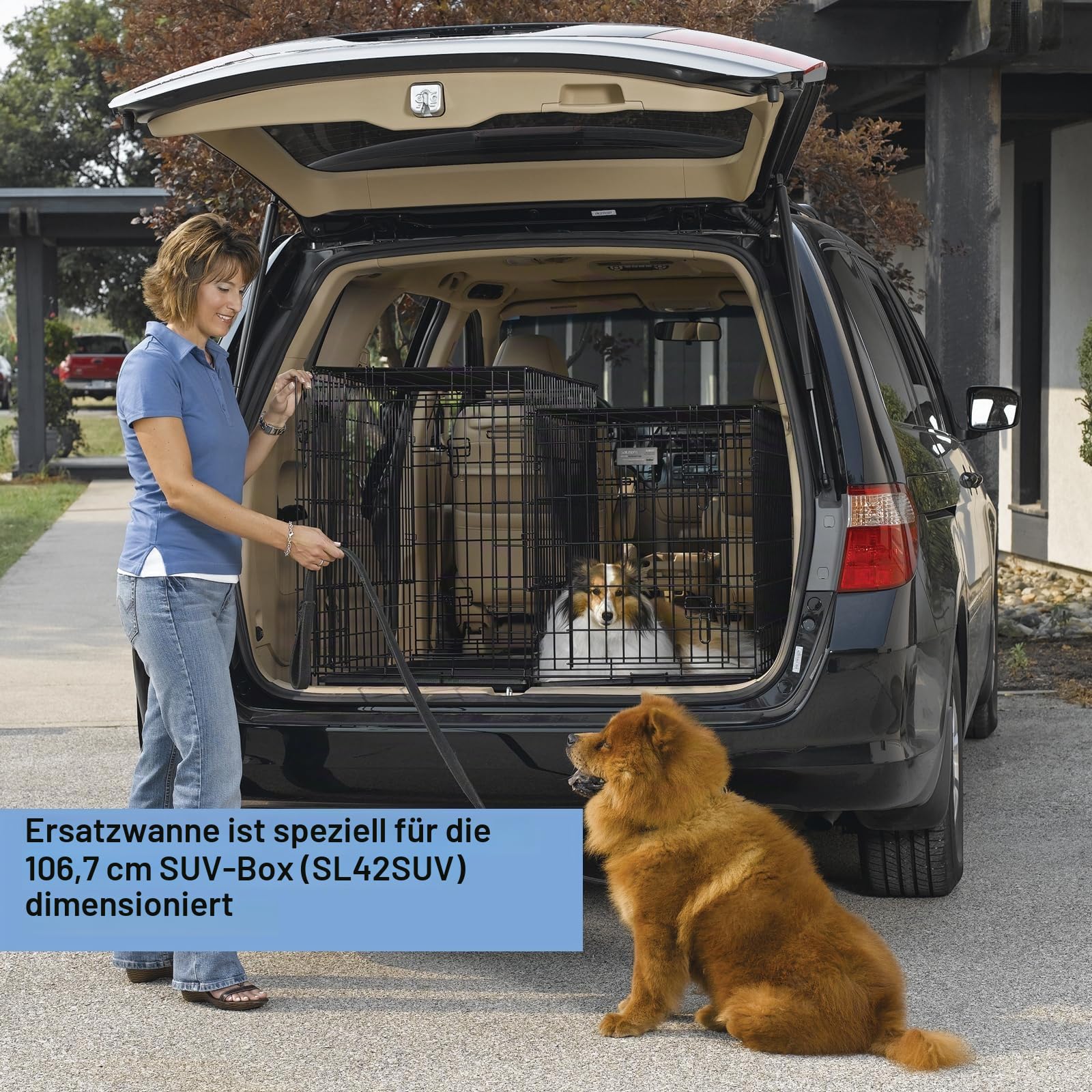 MidWest Homes for Pets Ersatz-Bodenwanne, Modell 24PAN, passend nur für die 106,68 cm Lange SUV-Hundebox Modell SL42SUV von Midwest, schwarz