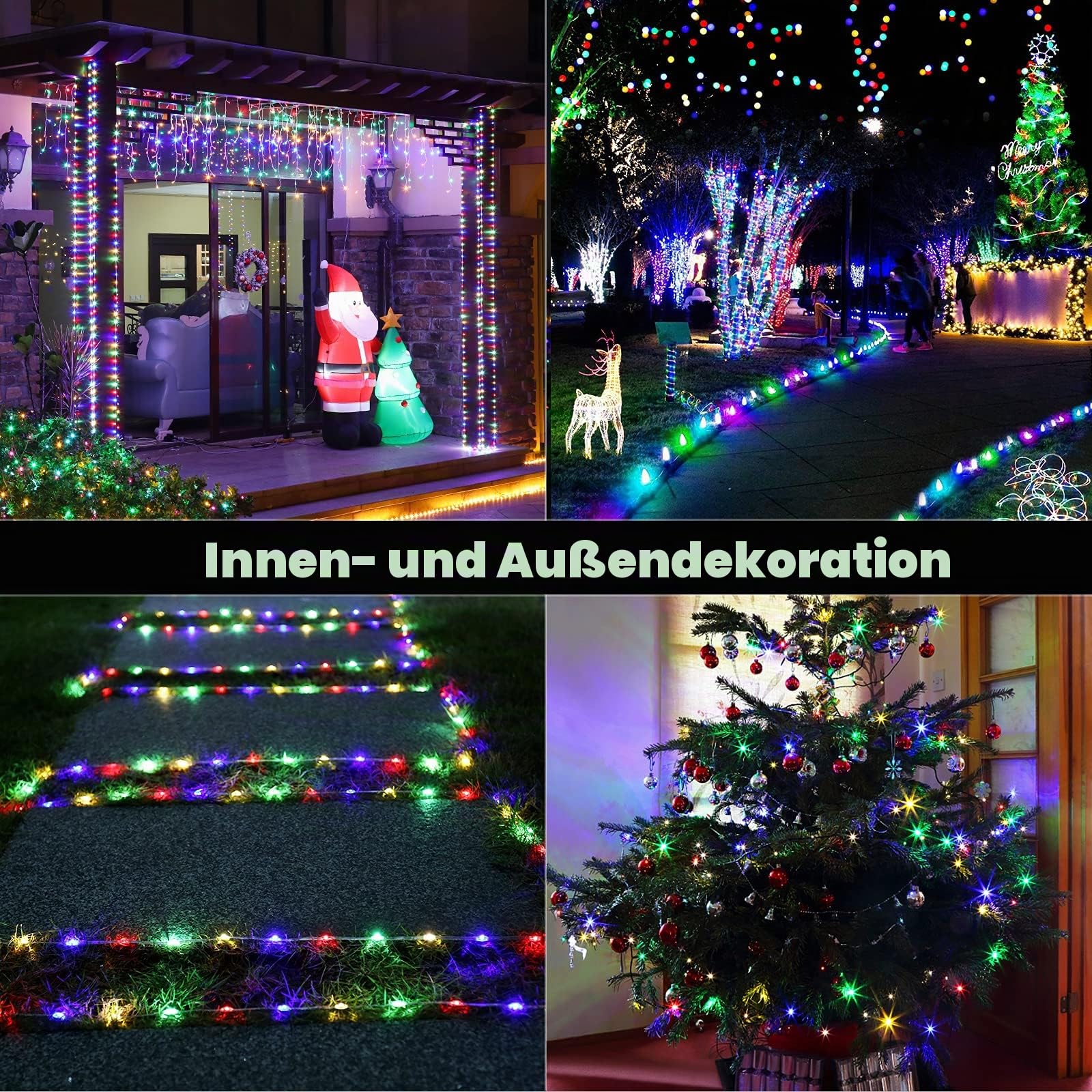 LED-Lichtschlauch für den Außenbereich, 1000 LEDs, 50 m, GlobaLink Lichterschlauch für Weihnachten, IP65, wasserdicht, PVC-Kabelband, 8 Modi, Weihnachtsdekoration, Terrasse, Garten, Hochzeit, Pool