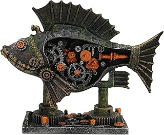 Decorações de aquário de peixes, enfeite de aquário de resina para aquário de peixes robóticos inovadores