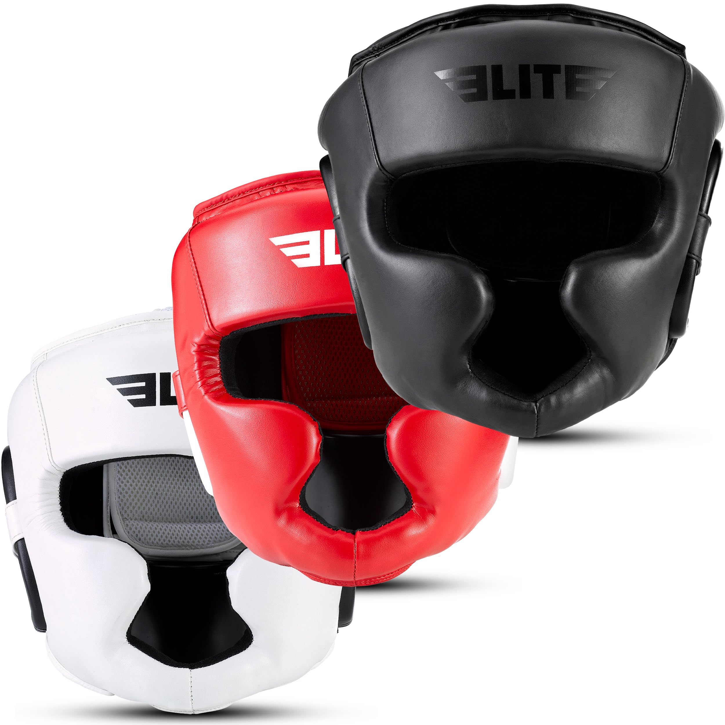 Elite Sports Boxing Headgear Men, Boxing Head Guard Sparring Gear, MMA Headgear Kickboxing Muay Thai Training Helmet, Protective Fighting Gear,