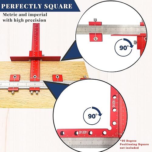 Miniatura 2 de Plantilla de manija de gabinete, plantilla de perforación de agujeros para instalación de tirones, perillas/manijas en la puerta y el cajón del