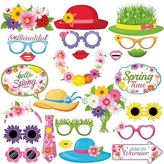 Spring Summer Butterfly and Flower Party Photo Booth Props - 25 Pieces o...