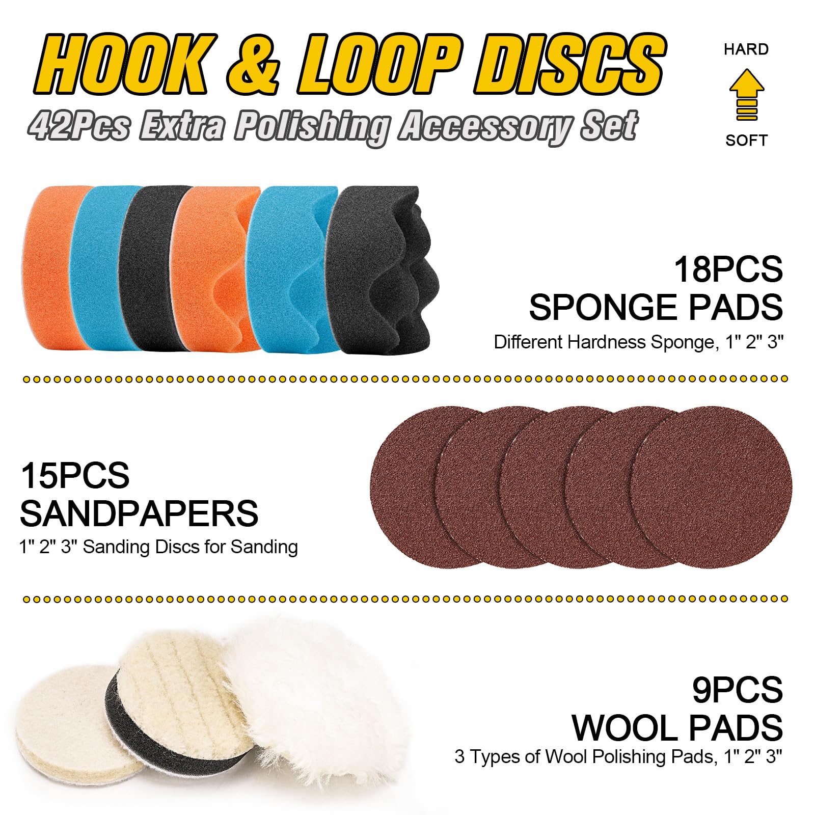 Set Lucidatrice Auto 48 Pezzi - Levigatrice Pneumatica Palmare Per Lavori Di Precisione - Foto 5