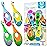 Baby Toothbrush 12 months and up - Toddler Toothbrush - Soft Bristles - Child Sized Brush Heads - infant toothbrush - Kids Tooth Brush - Easy Storage - Unisex Girl & Boy Set (4-Pack, Multi-Color)