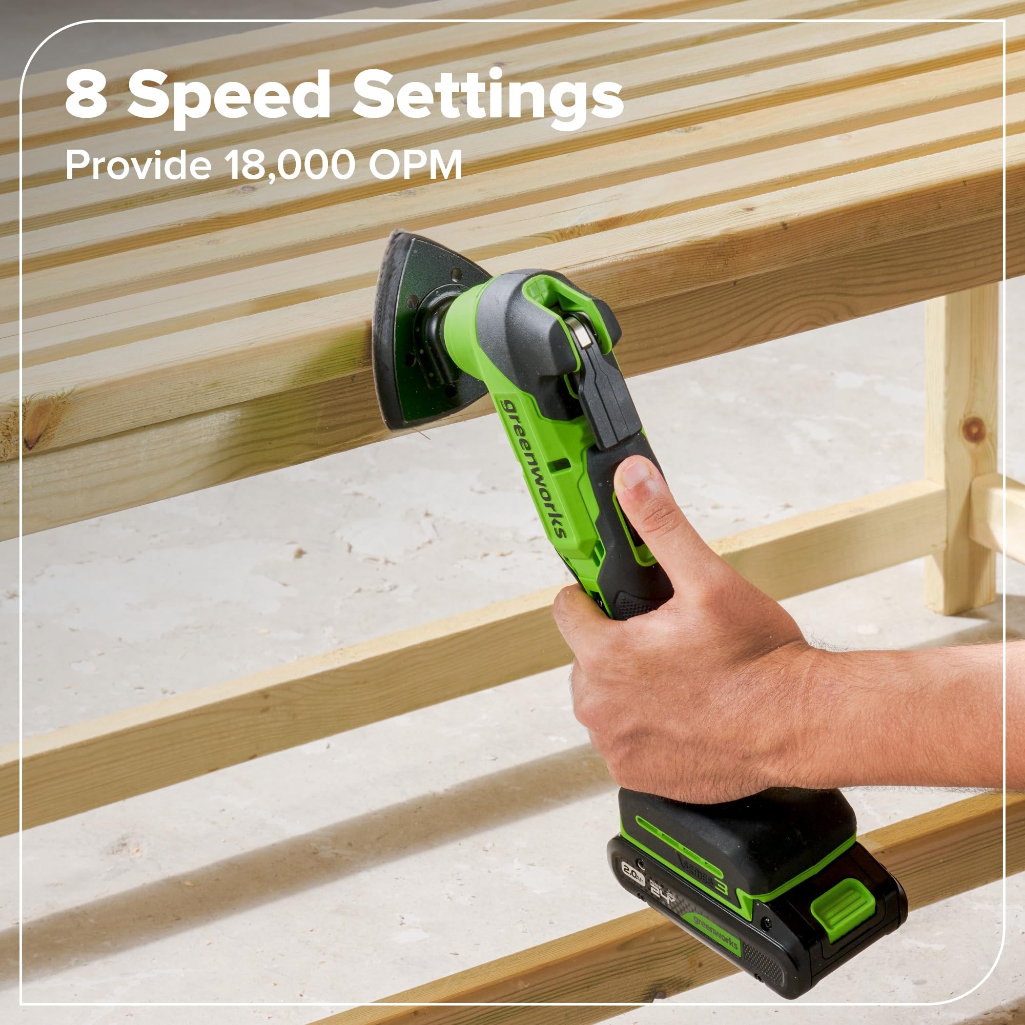 Greenworks 24V combo trapano avvitatore a percussione sega circolare alternativa a calare utensile multifunzione levigatrice torcia