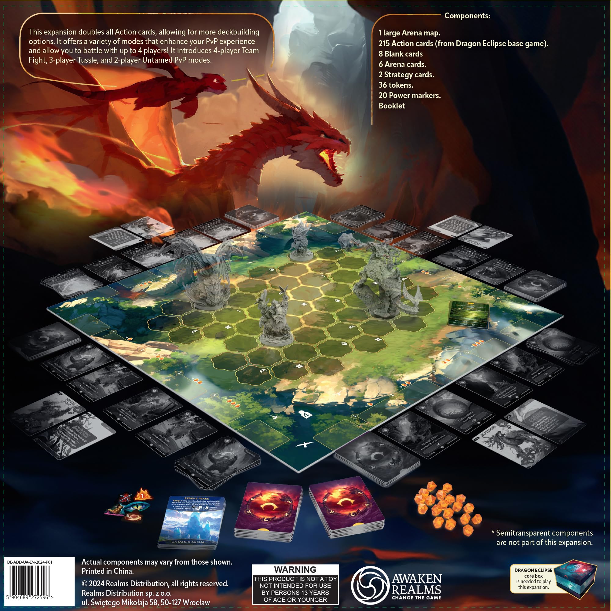 Extension de jeu de société Dragon Eclipse Untamed Arena