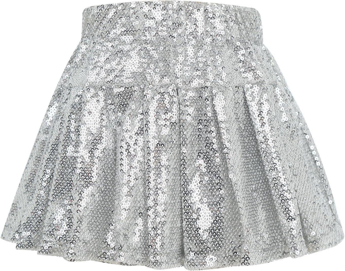 ACSUSS Baby Kid Girls Sequins Skirt Soft Lining Elastic Waistband Short Skirt Outdoor Activities Photo Shoot