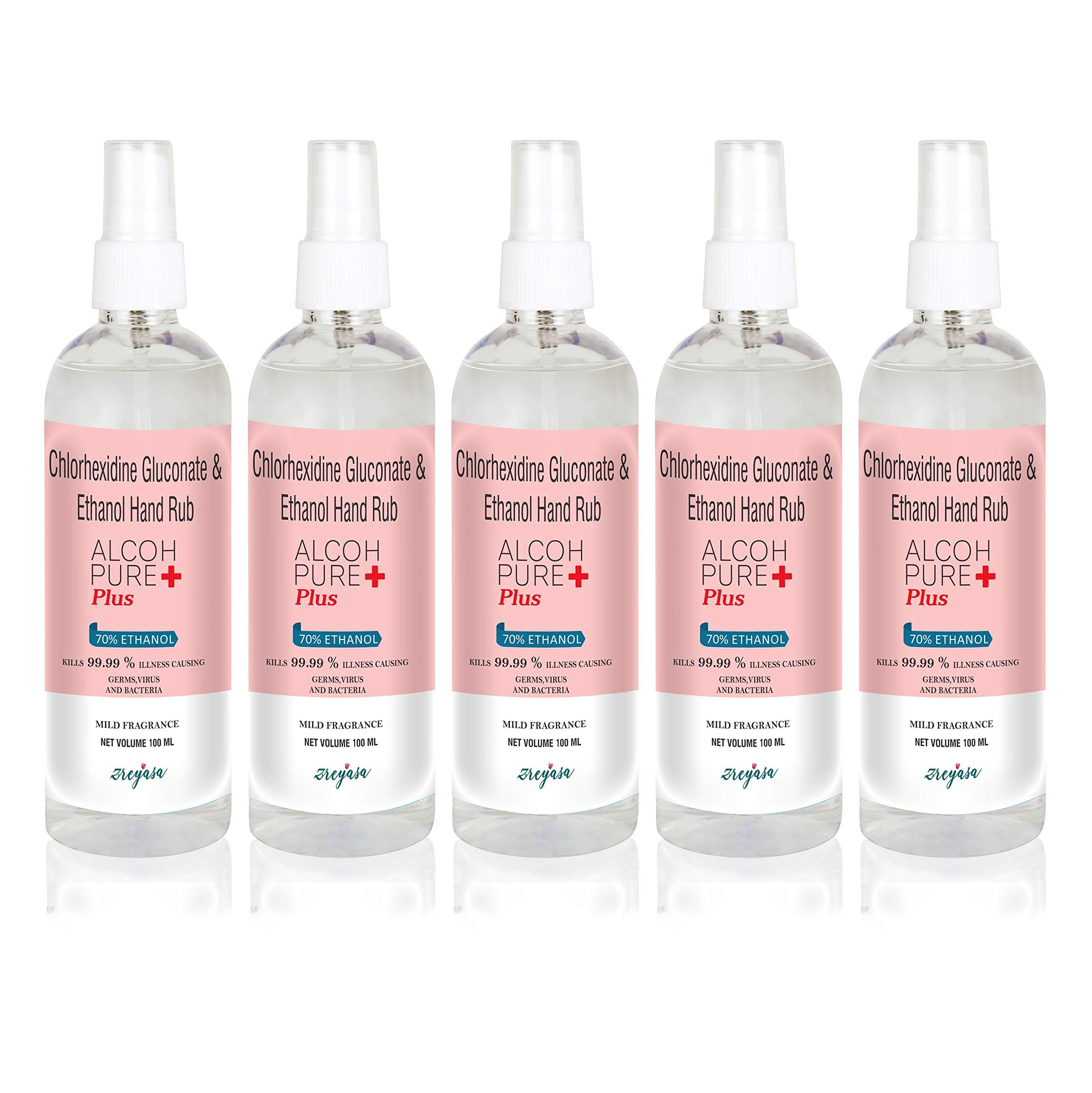 ALCOHPURE Plus Hand Rub Spray, 70% Ethanol, FDA Approved (Pack of 5 100ml) (B08F8Z857Q) Amazon Price History, Amazon Price Tracker