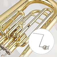 Vista 8 de Clip de hoja con abrazadera de marcha de eufonio plateado accesorio de lira 0.157x0.157 in titular parte musical