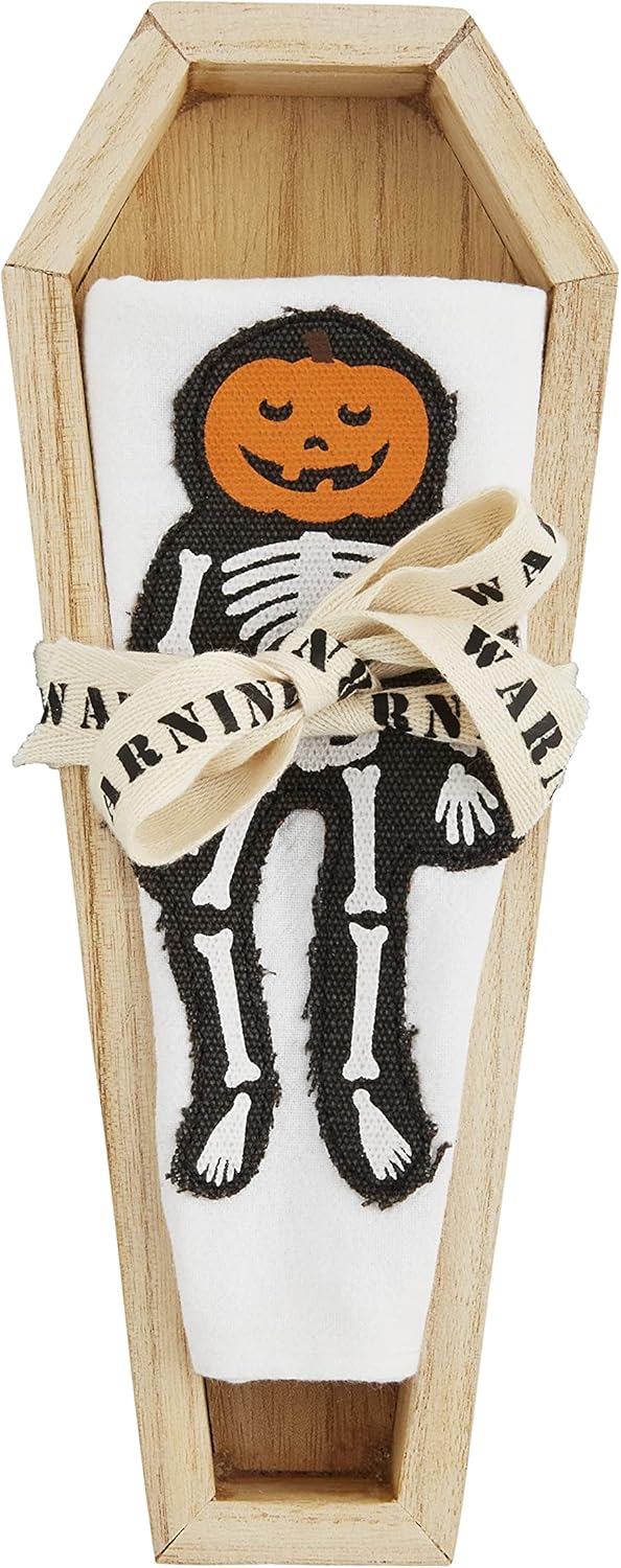 マッドパイ パンプキン ハロウィン コーヒークラッカー ディッシュ&amp;タオルセット 10インチ x 4インチ ディッシュタオル