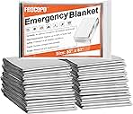 6 Pack Emergency Mylar Blanket, Emergency Blanket Space Blanket Survival Rescue Insulating Reflective foil kit Outdoors Hiking Camping Blanket Perfect for Outdoors, Hiking, Camping Survival