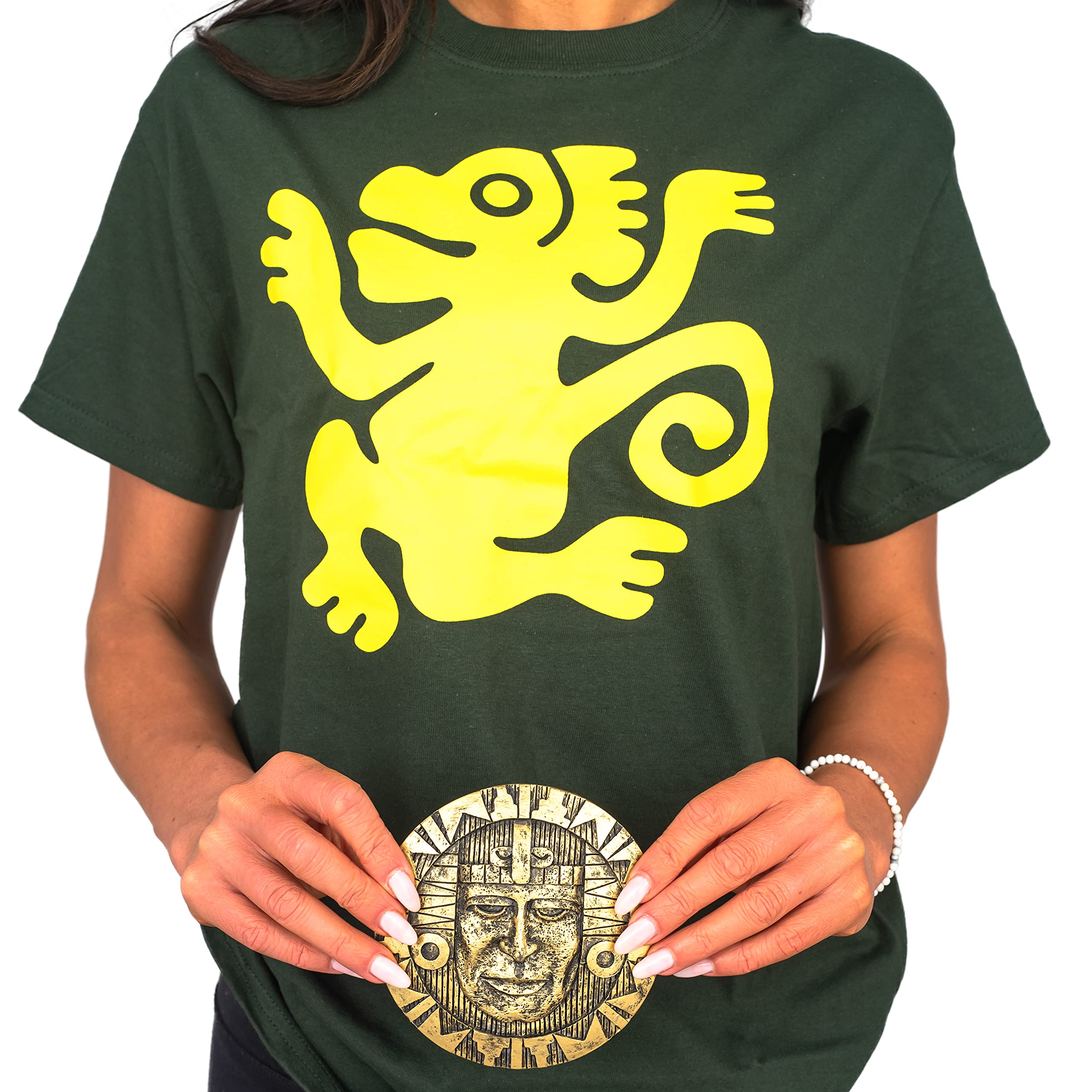 Legends of the Hidden Temple Olmec Temple Guard Token and T-Shirt Halloween Costume Set