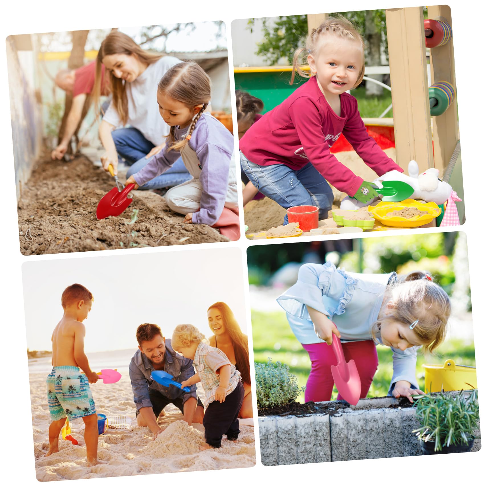 Mikikit 1Set Colorful Gardening Tool with Gloves Small Hand Shovels Protective Camping Gloves Frog and for Fun Outdoor Activities