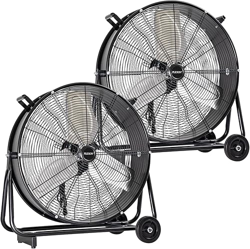 Miniatura 18 de Plexon Ventilador de pedesal de alta velocidad de 30 pulgadas, ventilador de pie industrial resistente, metal comercial para exteriores, para