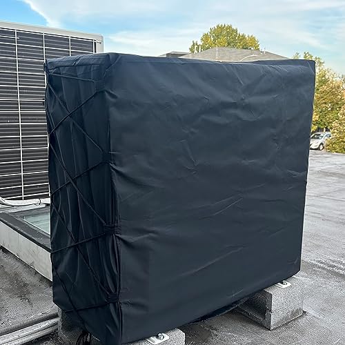 Miniatura 6 de Cubierta para Mini Split - Cubiertas Grandes de Condensador para Unidad Exterior, Tela Oxford 600D Resistente Cubierta Rectangular para Compresor de