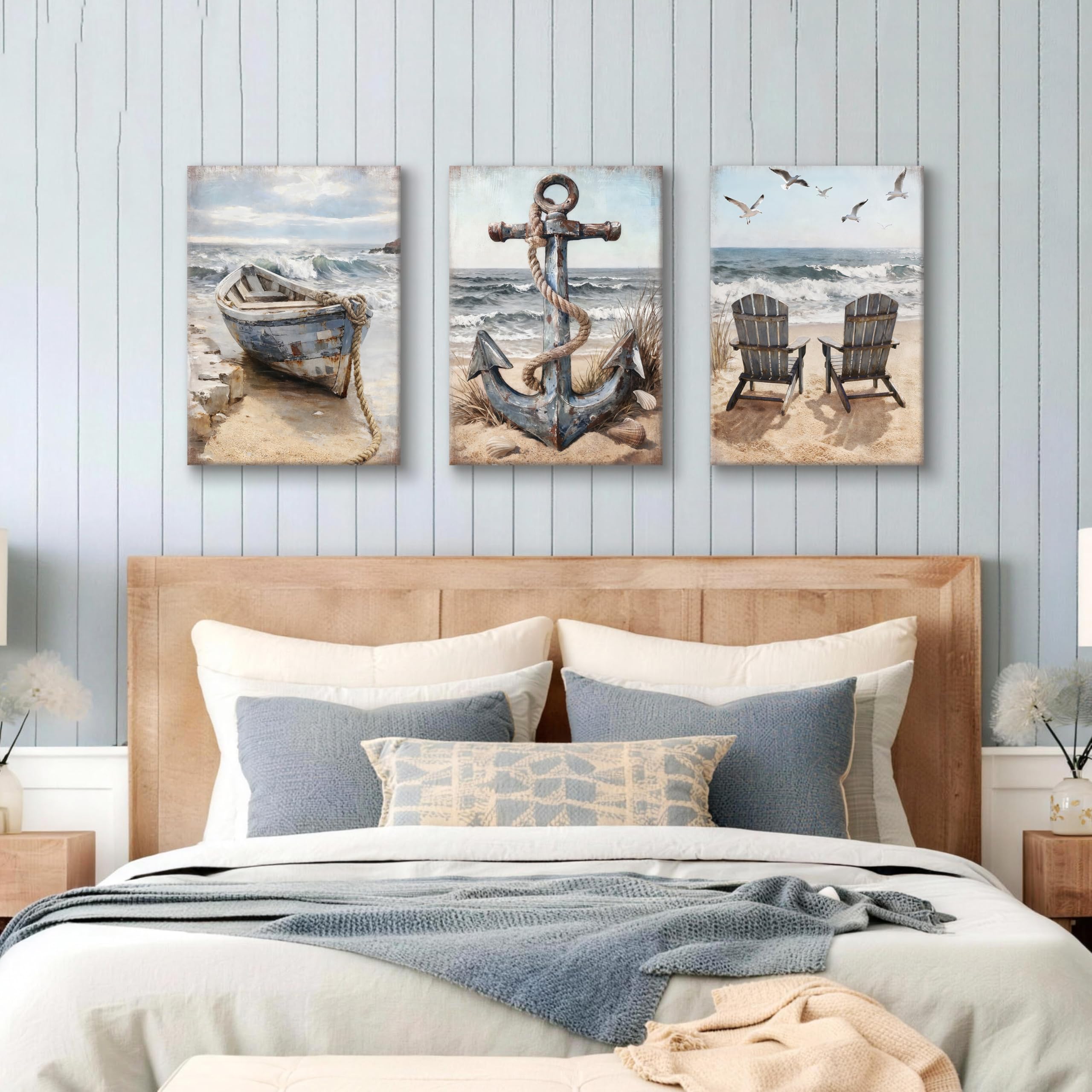 3 Pcs Wooden Framed Canvas Wall Art Set Bohemian Sage Green Canvas Prints Poster Geometric Line Beige Green Pictures for Living Room Bedroom Dinning Room Hallway Stairs Wall Decor 30x40cm x3pcs — view 374