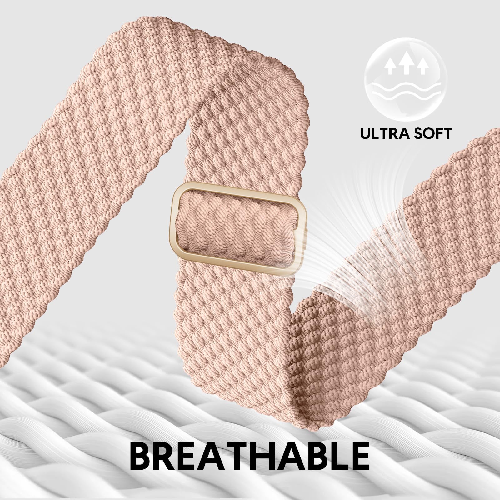 AMSKY Cinturini in Intrecciato Compatibile con Cinturino Apple Watch 40mm 46mm 44 mm 45mm 41mm 42mm 38mm 49mm Donna Uomo, Tessile Cinturino Compatibile con Apple Watch Se Ultra 10 9 8 7 6 5 4 3 2 1