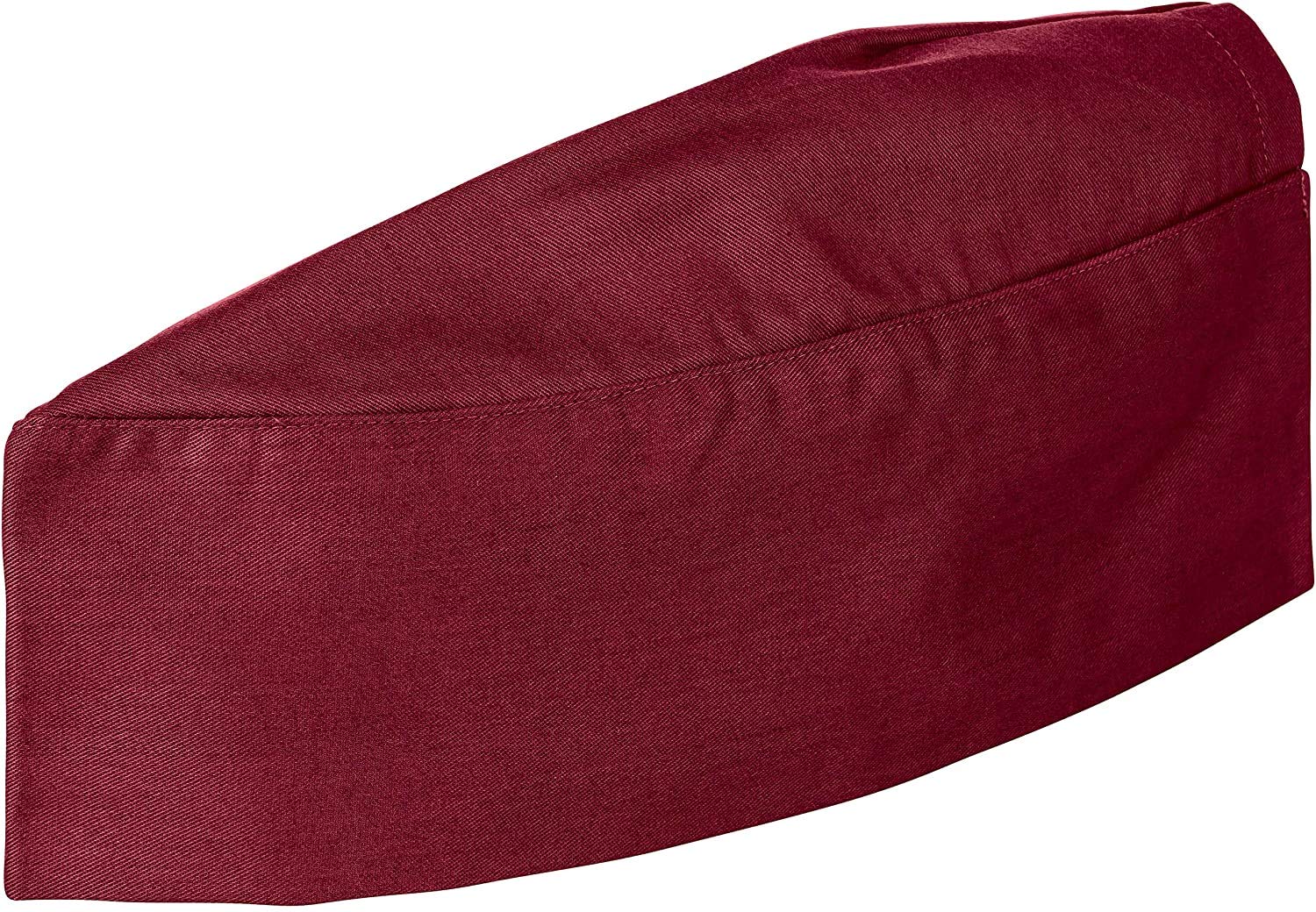 DESERMO - Juego de 10 Gorros de Cocina Tipo Barco Ajustables con Cierre de Gancho y Bucle, 220 g/m², Color Burdeos