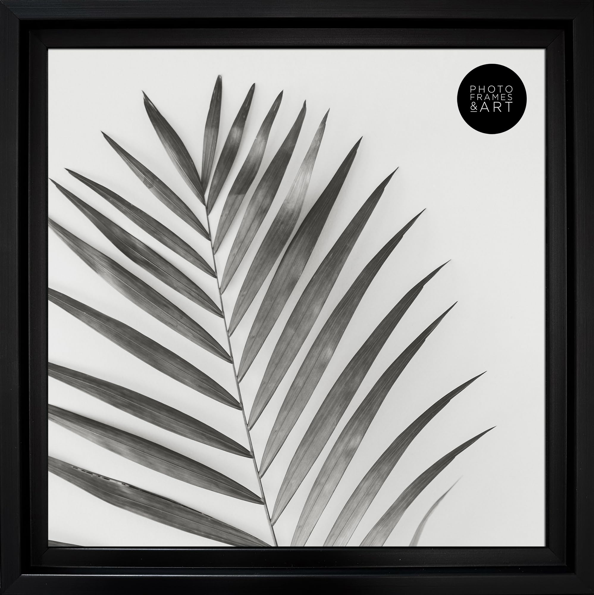 pf+a REAL GLASS Black 12x12 inch Picture Frame - 30x30cm Black Photo Frame