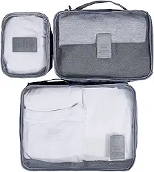 Organizador de Viagem Cinza - Trip Organizer 3un